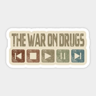 The War On Drugs Control Button Sticker